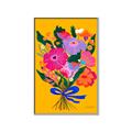 Picture of Red Chromatic Flowers _GroupedProduct_Rectangle_Portrait_Canvas_Framed_