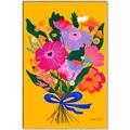 Picture of Red Chromatic Flowers _GroupedProduct_Rectangle_Portrait_Canvas_Framed_