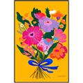 Picture of Red Chromatic Flowers _GroupedProduct_Rectangle_Portrait_Canvas_Framed_