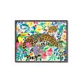 Picture of Vibrant Fusion Jaguar _GroupedProduct_Rectangle_Landscape_Canvas_Framed_