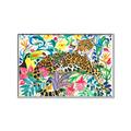 Picture of Vibrant Fusion Jaguar _GroupedProduct_Rectangle_Landscape_Canvas_Framed_