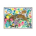 Picture of Vibrant Fusion Jaguar _GroupedProduct_Rectangle_Landscape_Canvas_Framed_