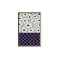 Picture of Blue Patterned Floral Perfection  _GroupedProduct_Rectangle_Portrait_Canvas_Framed_