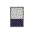 Picture of Blue Patterned Floral Perfection  _GroupedProduct_Rectangle_Portrait_Canvas_Framed_