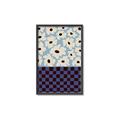 Picture of Blue Patterned Floral Perfection  _GroupedProduct_Rectangle_Portrait_Canvas_Framed_