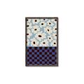 Picture of Blue Patterned Floral Perfection  _GroupedProduct_Rectangle_Portrait_Canvas_Framed_