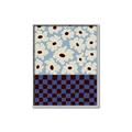 Picture of Blue Patterned Floral Perfection  _GroupedProduct_Rectangle_Portrait_Canvas_Framed_