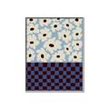 Picture of Blue Patterned Floral Perfection  _GroupedProduct_Rectangle_Portrait_Canvas_Framed_