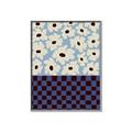Picture of Blue Patterned Floral Perfection  _GroupedProduct_Rectangle_Portrait_Canvas_Framed_