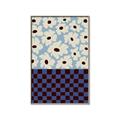 Picture of Blue Patterned Floral Perfection  _GroupedProduct_Rectangle_Portrait_Canvas_Framed_