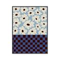 Picture of Blue Patterned Floral Perfection  _GroupedProduct_Rectangle_Portrait_Canvas_Framed_