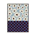 Picture of Blue Patterned Floral Perfection  _GroupedProduct_Rectangle_Portrait_Canvas_Framed_
