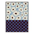 Picture of Blue Patterned Floral Perfection  _GroupedProduct_Rectangle_Portrait_Canvas_Framed_