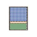 Picture of Psychedelic Checkered Aura _GroupedProduct_Rectangle_Portrait_Canvas_Framed_