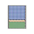 Picture of Psychedelic Checkered Aura _GroupedProduct_Rectangle_Portrait_Canvas_Framed_