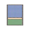 Picture of Psychedelic Checkered Aura _GroupedProduct_Rectangle_Portrait_Canvas_Framed_