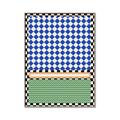 Picture of Psychedelic Checkered Aura _GroupedProduct_Rectangle_Portrait_Canvas_Framed_