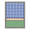 Picture of Psychedelic Checkered Aura _GroupedProduct_Rectangle_Portrait_Canvas_Framed_