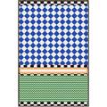 Picture of Psychedelic Checkered Aura _GroupedProduct_Rectangle_Portrait_Canvas_Framed_