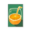 Picture of Orange Juice Poition _GroupedProduct_Rectangle_Portrait_Canvas_Framed_