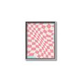 Picture of Pink Checkered Symphony _GroupedProduct_Rectangle_Portrait_Canvas_Framed_