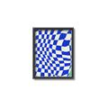 Picture of Blue Checkered Symphony _GroupedProduct_Rectangle_Portrait_Canvas_Framed_