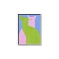 Picture of Optical Cat Duo _GroupedProduct_Rectangle_Portrait_Canvas_Framed_