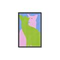 Picture of Optical Cat Duo _GroupedProduct_Rectangle_Portrait_Canvas_Framed_