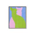 Picture of Optical Cat Duo _GroupedProduct_Rectangle_Portrait_Canvas_Framed_