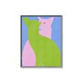 Picture of Optical Cat Duo _GroupedProduct_Rectangle_Portrait_Canvas_Framed_