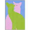 Picture of Optical Cat Duo _GroupedProduct_Rectangle_Portrait_Canvas_Framed_
