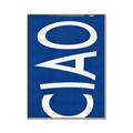 Picture of Ciao in Blue _GroupedProduct_Rectangle_Portrait_Canvas_Framed_