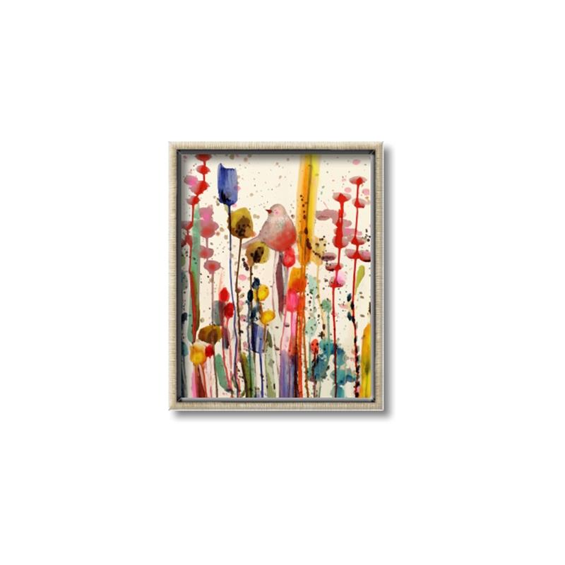 Picture of Eclectic Floral Canvas III _GroupedProduct_Rectangle_Portrait_Canvas_Framed_
