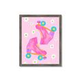 Picture of Pink Roller Skates _GroupedProduct_Rectangle_Portrait_Framed_Matted_