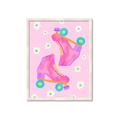 Picture of Pink Roller Skates _GroupedProduct_Rectangle_Portrait_Framed_Matted_