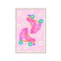 Picture of Pink Roller Skates _GroupedProduct_Rectangle_Portrait_Framed_Matted_