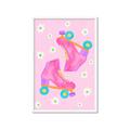Picture of Pink Roller Skates _GroupedProduct_Rectangle_Portrait_Framed_Matted_