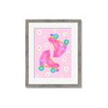 Picture of Pink Roller Skates _GroupedProduct_Rectangle_Portrait_Framed_Matted_
