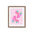 Picture of Pink Roller Skates _GroupedProduct_Rectangle_Portrait_Framed_Matted_