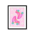 Picture of Pink Roller Skates _GroupedProduct_Rectangle_Portrait_Framed_Matted_