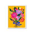Picture of Red Chromatic Flowers _GroupedProduct_Rectangle_Portrait_Framed_Matted_