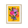 Picture of Red Chromatic Flowers _GroupedProduct_Rectangle_Portrait_Framed_Matted_