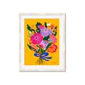 Picture of Red Chromatic Flowers _GroupedProduct_Rectangle_Portrait_Framed_Matted_