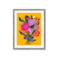 Picture of Red Chromatic Flowers _GroupedProduct_Rectangle_Portrait_Framed_Matted_
