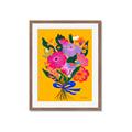 Picture of Red Chromatic Flowers _GroupedProduct_Rectangle_Portrait_Framed_Matted_