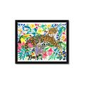 Picture of Vibrant Fusion Jaguar _GroupedProduct_Rectangle_Landscape_Framed_Matted_