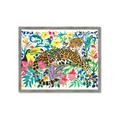 Picture of Vibrant Fusion Jaguar _GroupedProduct_Rectangle_Landscape_Framed_Matted_