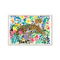 Picture of Vibrant Fusion Jaguar _GroupedProduct_Rectangle_Landscape_Framed_Matted_