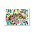 Picture of Vibrant Fusion Jaguar _GroupedProduct_Rectangle_Landscape_Framed_Matted_
