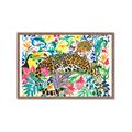 Picture of Vibrant Fusion Jaguar _GroupedProduct_Rectangle_Landscape_Framed_Matted_